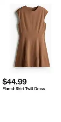 H&M Flared-Skirt Twill Dress offer