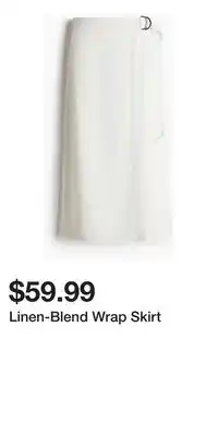 H&M Linen-Blend Wrap Skirt offer