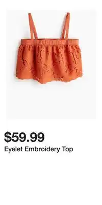 H&M Eyelet Embroidery Top offer