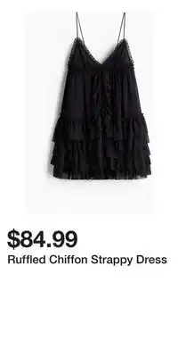 H&M Ruffled Chiffon Strappy Dress offer