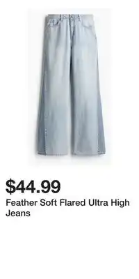 H&M Feather Soft Flared Ultra High Jeans offer