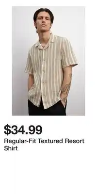 H&M Regular-Fit Textured Resort Shirt offer