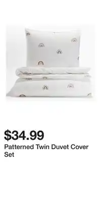 H&M Patterned Twin Duvet Cover Set offer