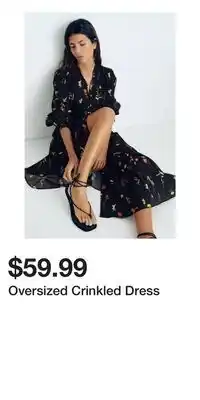 H&M Oversized Crinkled Dress offer