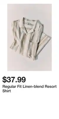 H&M Regular Fit Linen-blend Resort Shirt offer