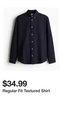 H&M Regular Fit Textured Shirt offer