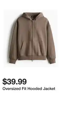 H&M Oversized Fit Hooded Jacket offer