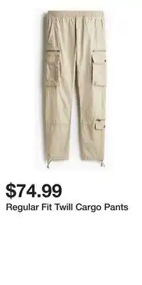 H&M Regular Fit Twill Cargo Pants offer