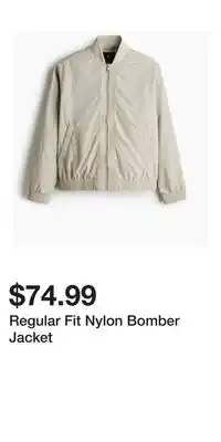 H&M Regular Fit Nylon Bomber Jacket offer