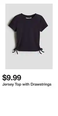 H&M Jersey Top with Drawstrings offer