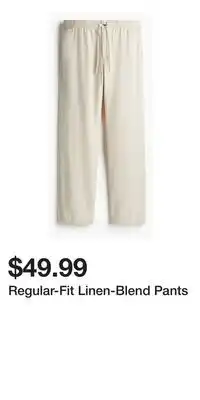 H&M Regular-Fit Linen-Blend Pants offer