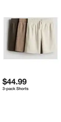 H&M 3-pack Shorts offer