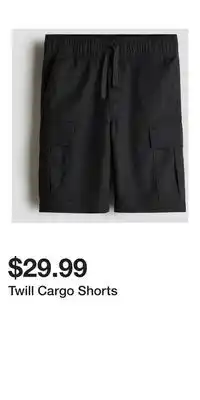 H&M Twill Cargo Shorts offer