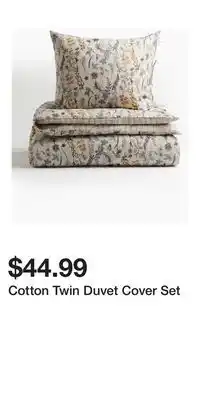 H&M Cotton Twin Duvet Cover Set offer