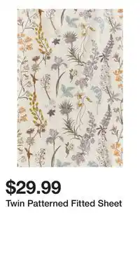 H&M Twin Patterned Fitted Sheet offer