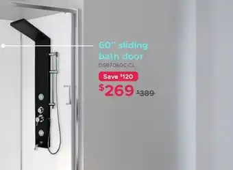 Bath Depot 60 sliding bath door offer