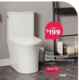 Bath Depot Ethan Two-piece toilet with elongated bowl offer