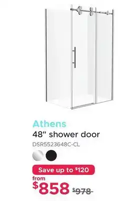 Bath Depot Athens 48 shower door offer