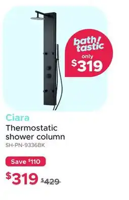 Bath Depot Ciara Thermostatic shower column offer