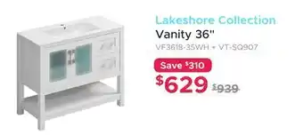 Bath Depot Lakeshore Collection Vanity 36 offer