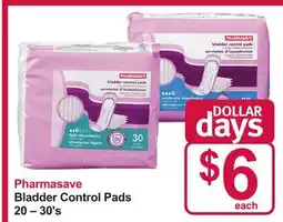 Pharmasave Pharmasave Bladder Control Pads offer