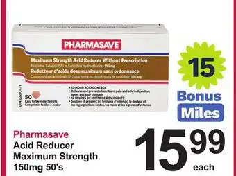 Pharmasave Pharmasave Acid Reducer Maximum Strength offer