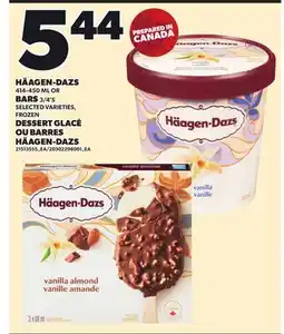 Independent City Market HÄAGEN-DAZS, 414-450 ML OR BARS, 3/4'S offer