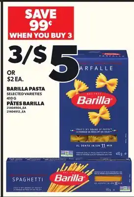 Independent City Market BARILLA PASTA, 410 G offer