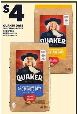 Independent City Market QUAKER OATS, 900 G/1 KG offer