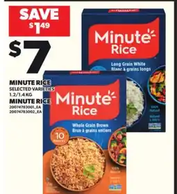 Independent City Market MINUTE RICE, 1.2/1.4 KG offer