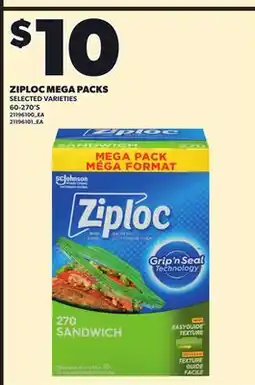 Independent City Market ZIPLOC MEGA PACKS, 60-270'S offer