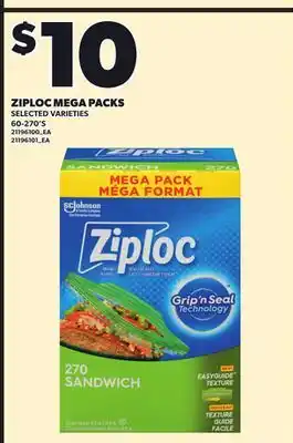 Independent City Market ZIPLOC MEGA PACKS, 60-270'S offer