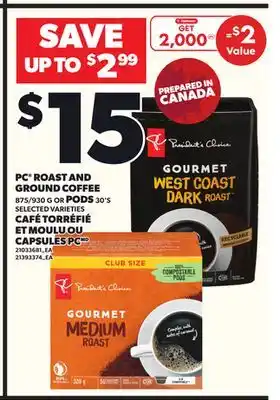 Independent City Market PC ROAST AND GROUND COFFEE, 875/930 G OR PODS, 30'S offer