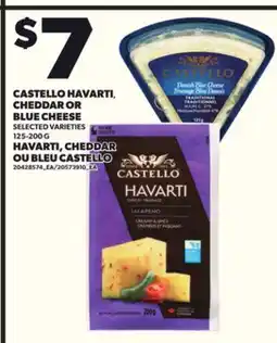 Independent City Market CASTELLO HAVARTI, CHEDDAR OR BLUE CHEESE, 125-200 G offer