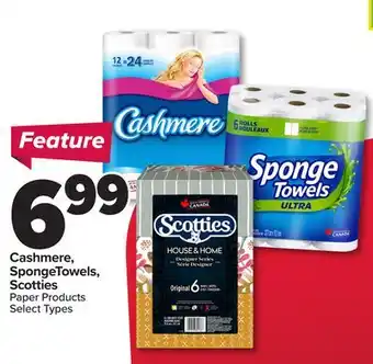 PharmaChoice Cashmere, SpongeTowels, Scotties Paper Products offer