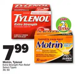 PharmaChoice Motrin, Tylenol Extra Strength Pain Relief offer