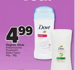 PharmaChoice Degree, Dove Antiperspirant, Deodorant offer