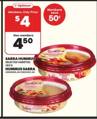 Independent City Market SABRA HUMMUS, 283 G offer