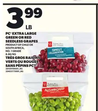 Independent City Market PC EXTRA LARGE GREEN OR RED SEEDLESS GRAPES offer