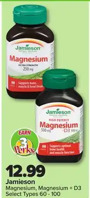 PharmaChoice Jamieson Magnesium, Magnesium + D3 offer