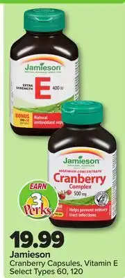 PharmaChoice Jamieson Cranberry Capsules, Vitamin E offer