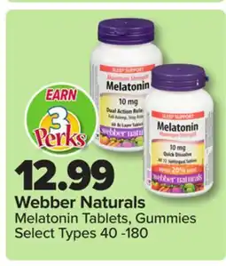 PharmaChoice Webber Naturals Melatonin Tablets, Gummies offer