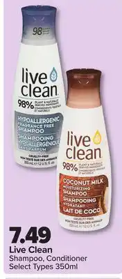 PharmaChoice Live Clean Shampoo, Conditioner offer