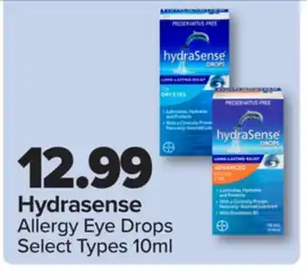 PharmaChoice Hydrasense Allergy Eye Drops offer