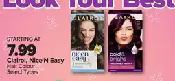 PharmaChoice Clairol, Nice'N Easy Hair Colour offer