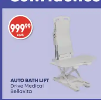 Wellwise by Shoppers AUTO BATH LIFT Drive Medical Bellavita offer