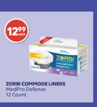 Wellwise by Shoppers ZORBI COMMODE LINERS MedPro Defense offer