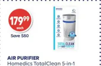 Wellwise by Shoppers AIR PURIFIER Homedics TotalClean 5-in-1 offer