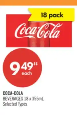 Shoppers Drug Mart COCA-COLA BEVERAGES 18 x 355mL offer