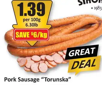 Starsky Pork Sausage Torunska offer